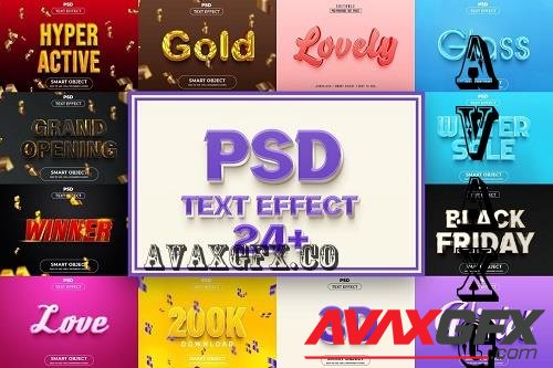 3D Text Effect Style Bundle - 26 Premium Graphics