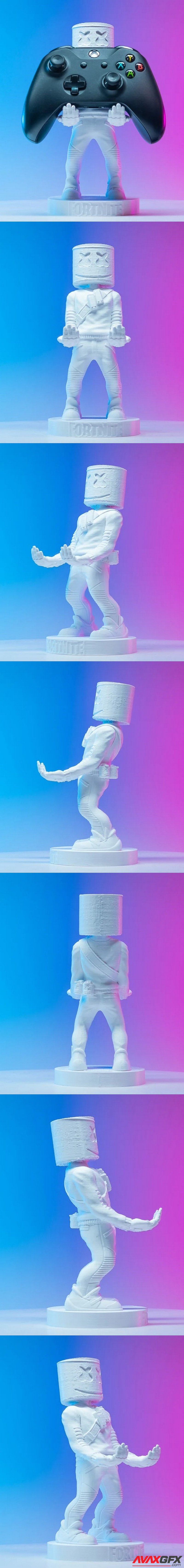 Fortnite Marshmellow SmartPhone Controller Holder - 3D Print Model