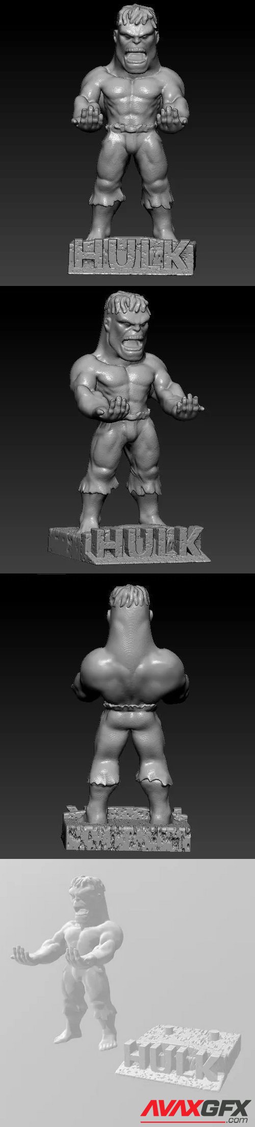 Hulk SmartPhone Controller Holder - 3D Print Model