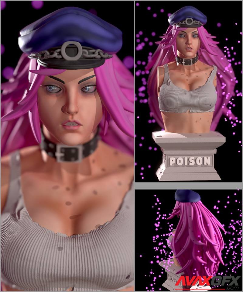 Street Fighter - Poison Bust - 3D Print Model