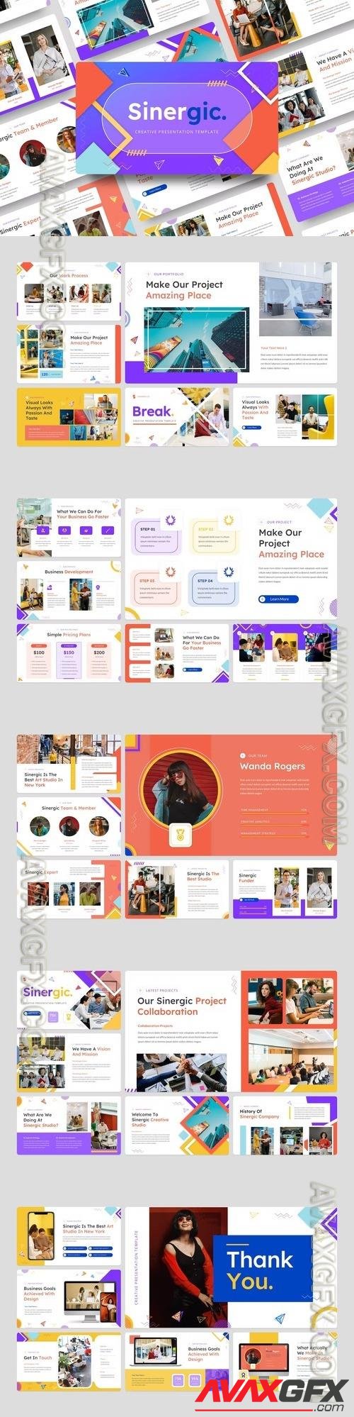 Sinergic - Creative Powerpoint, Keynote and Google Slides Template  