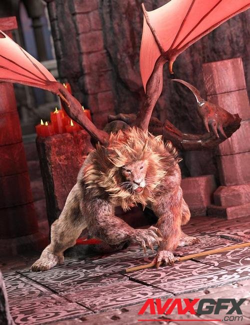 Man-Eater Hierarchical Poses for Manticore HD for Genesis 8.1 Male