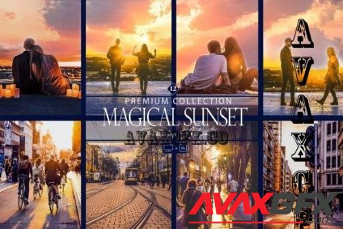 12 Photoshop Actions, Magical Sunset Ps
