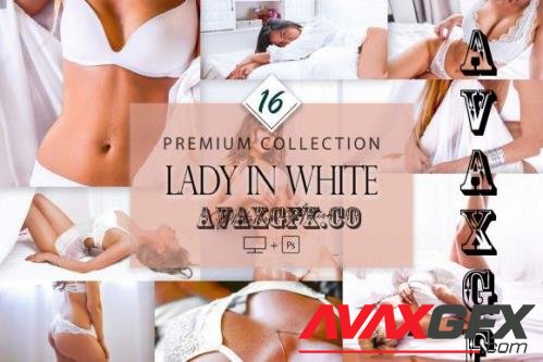 16 Photoshop Actions, Lady in White