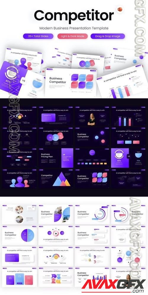 Competitor Professional PowerPoint Template