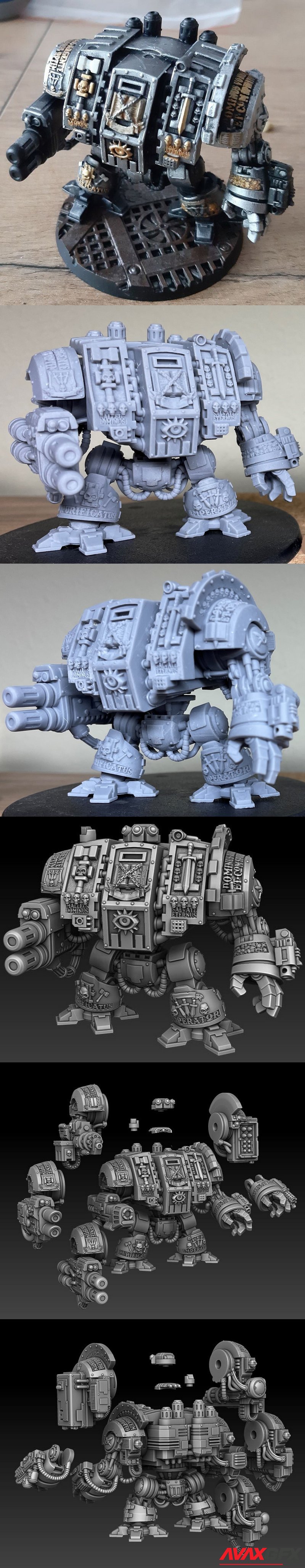 Silver Wardens Dreadnought - 3D Print Model