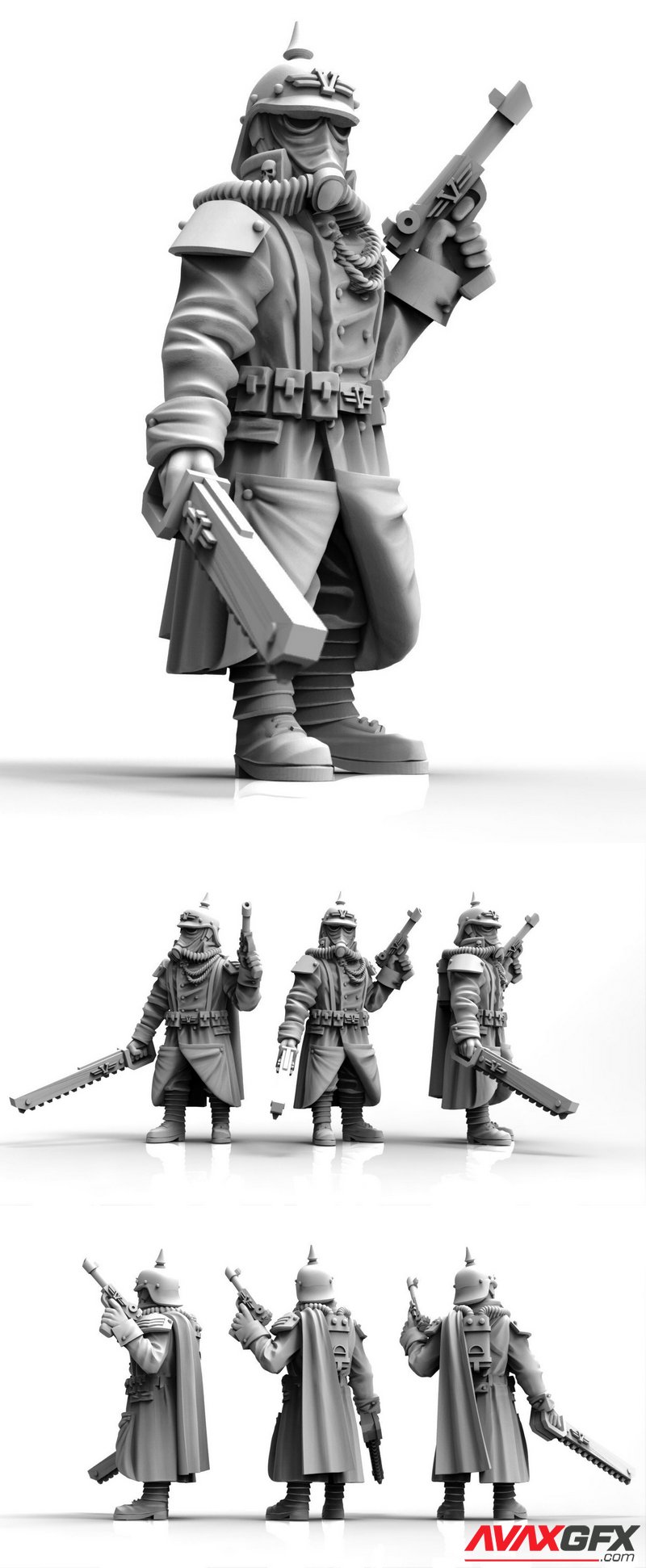 Valour Korps - Sergeant Bernhard - 3D Print Model