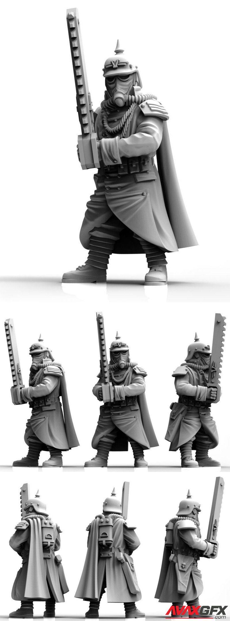 Valour Korps - Sergeant Reinhard - 3D Print Model