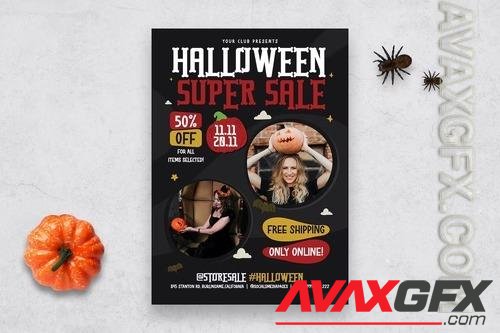 Halloween Sale Flyer Template K4UXDT2