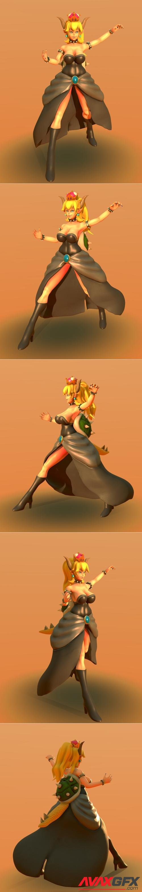 Bowsette PBR – 3D Print