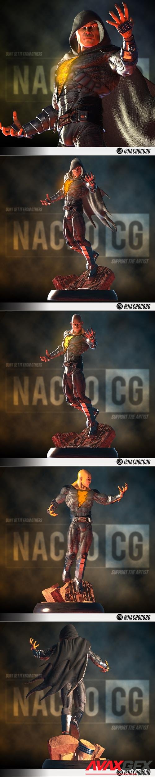 Fan Art Black Adam Statue – 3D Print