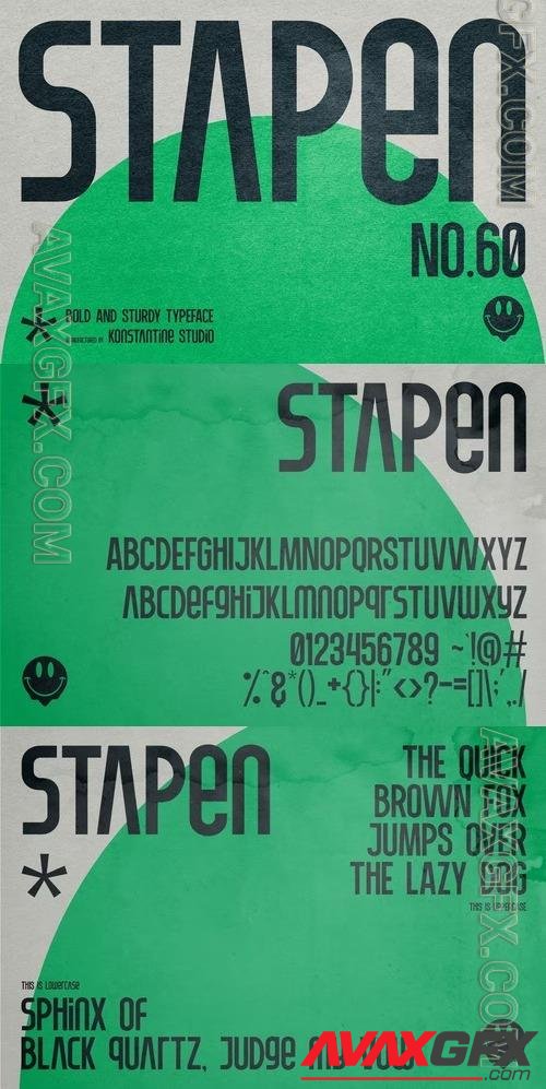 Stapen - Bold Futuristic Sans Serif Fonts DSULULF