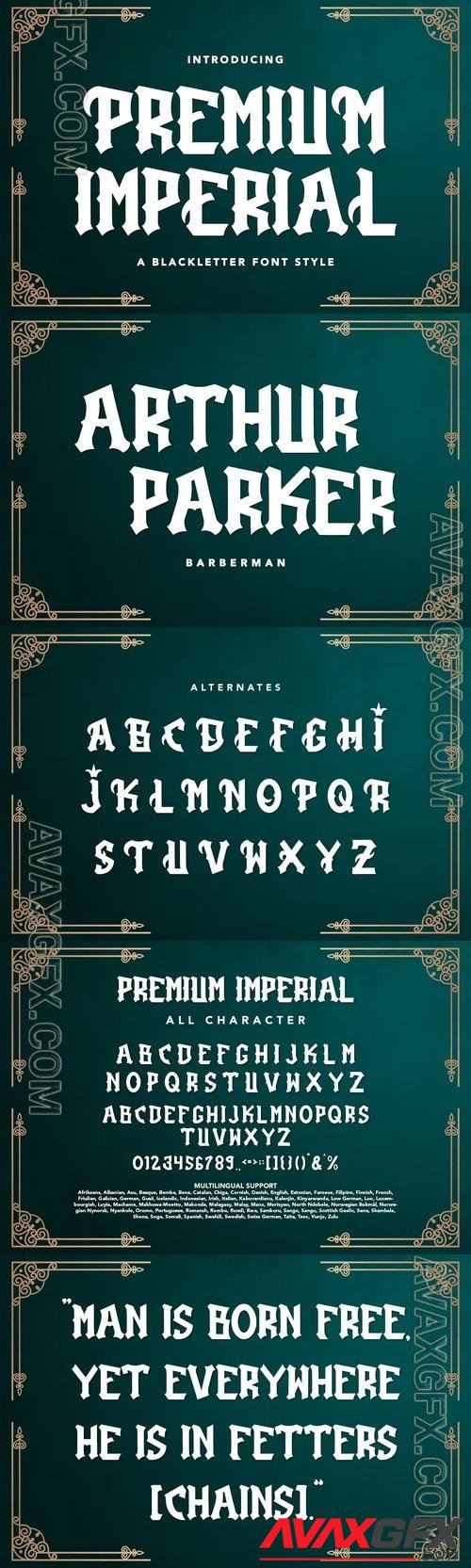 PremiumImperial - Blackletter Font V93LLVN