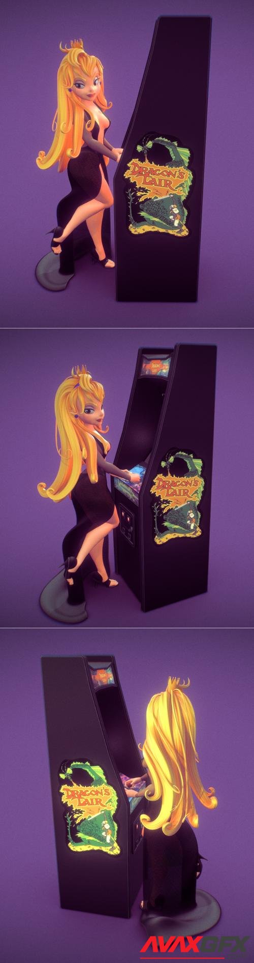 Princess Daphne - Dragons Lair – 3D Print