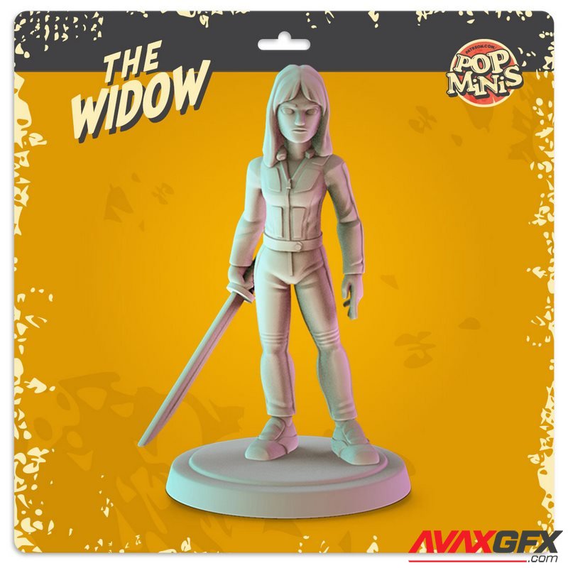 Pop Minis - The Widow - 3D Print Model