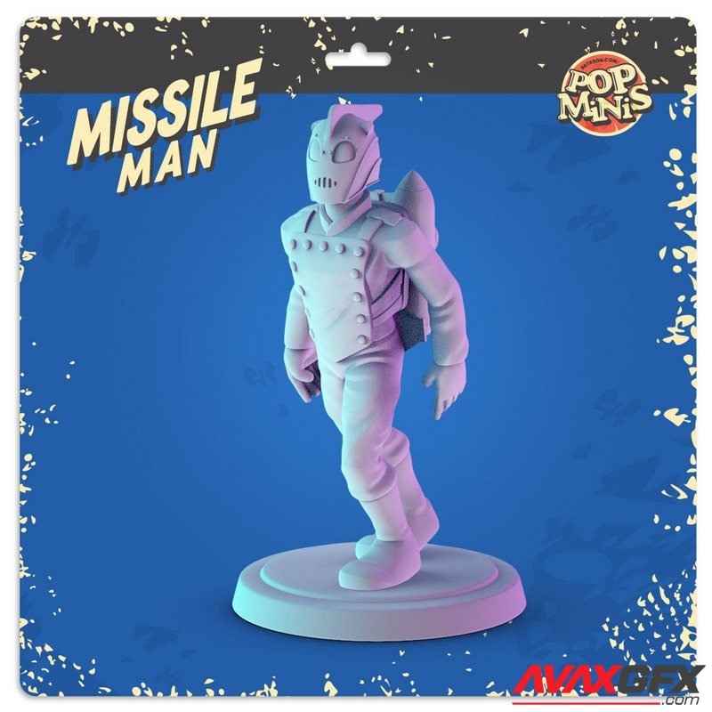 Pop Minis - Missile Man - 3D Print Model