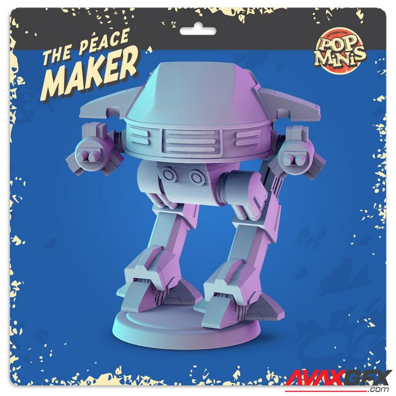 Pop Minis - The Peace Maker - 3D Print Model