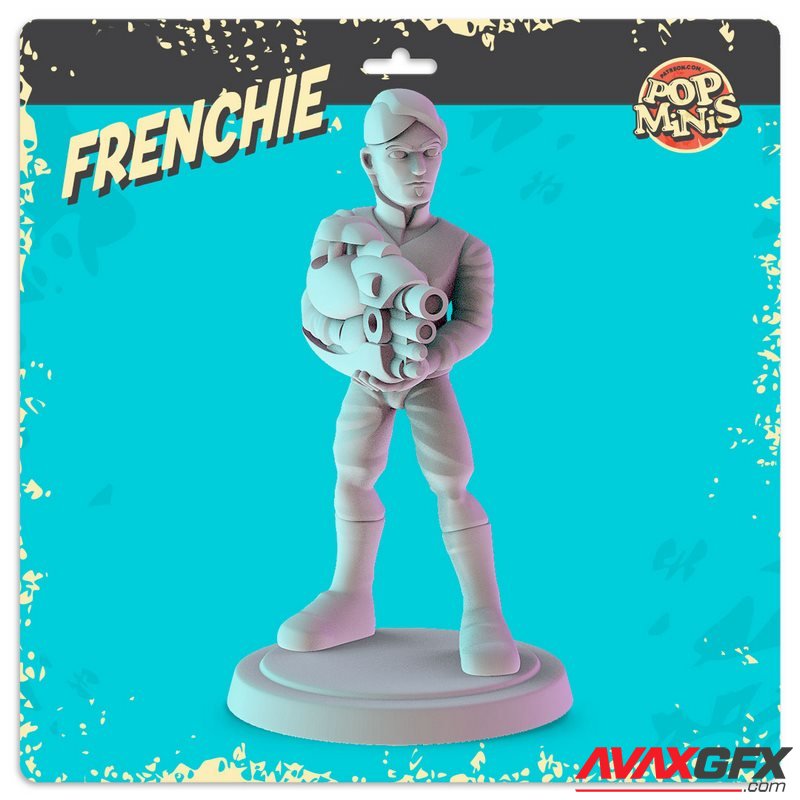 Pop Minis - Frenchie - 3D Print Model