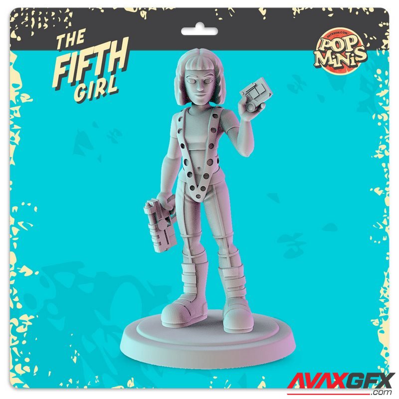 Pop Minis - The Fifth Girl - 3D Print Model