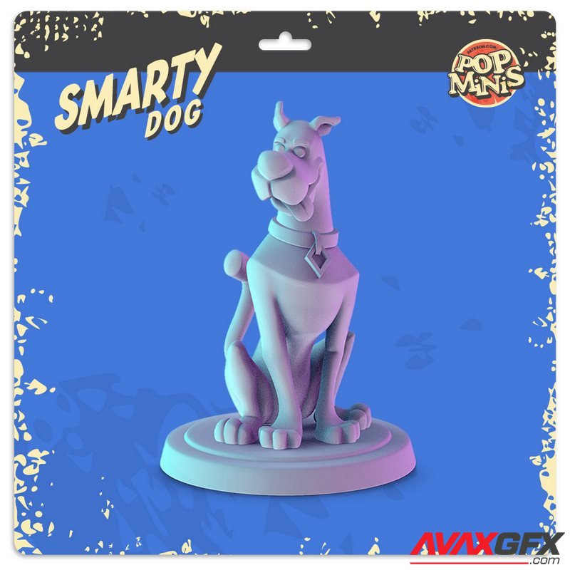 Pop Minis - Smarty Dog - 3D Print Model