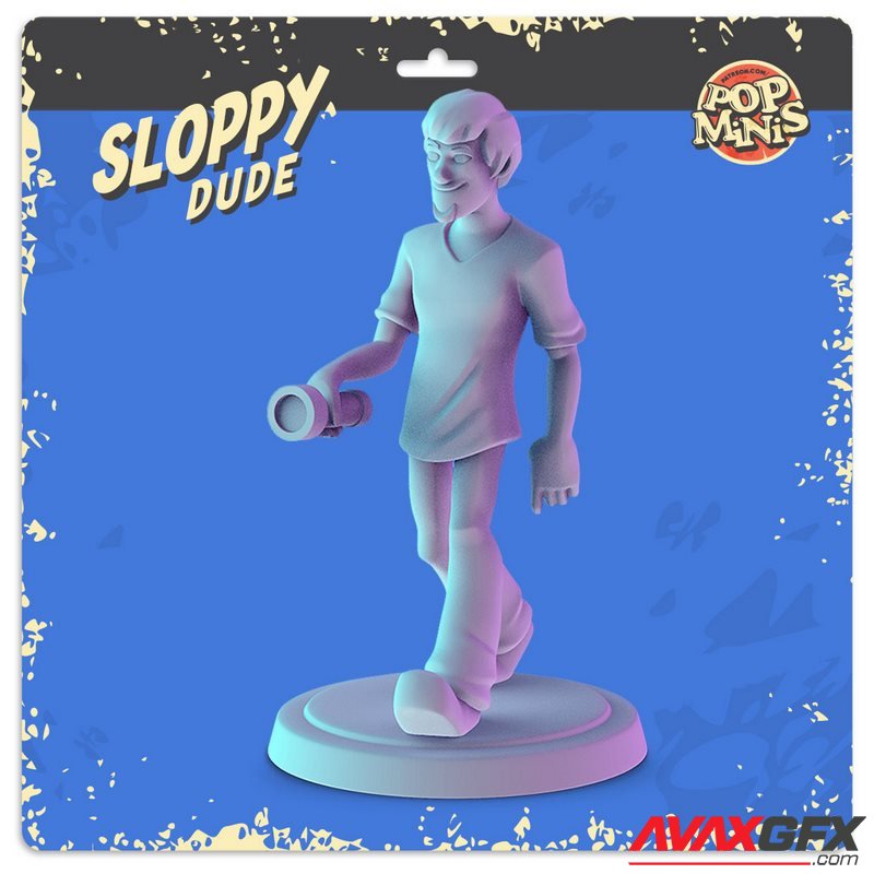 Pop Minis - Sloppy Dude - 3D Print Model