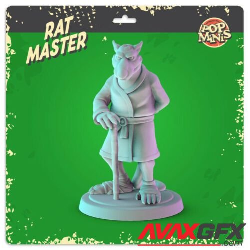 Pop Minis - Rat Master - 3D Print Model