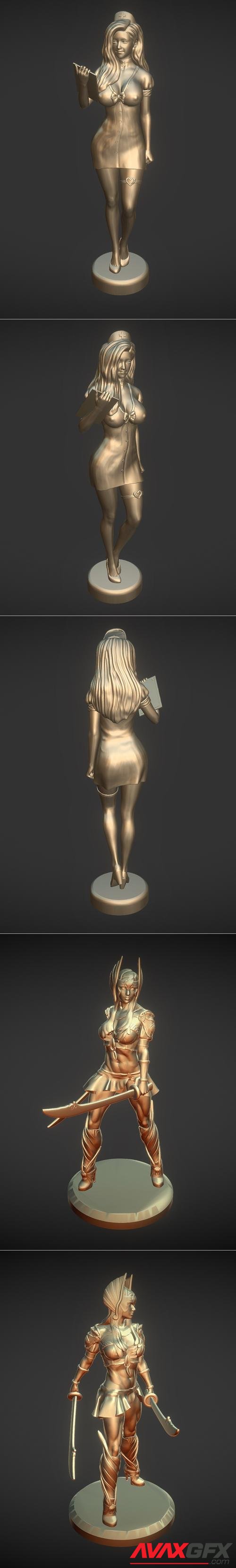 Anime2 girl and Figure 2 – 3D Print