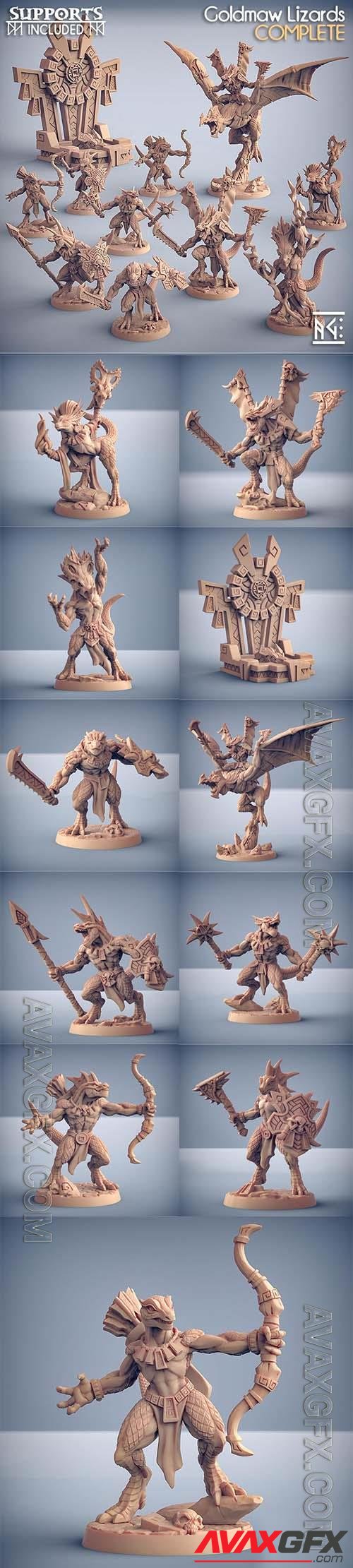 Goldmaw Lizards 3D Print