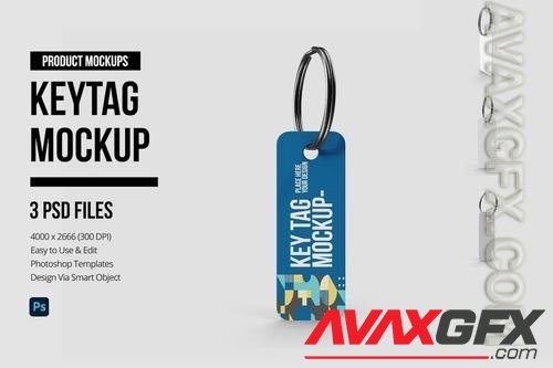 Key Tag Mockups XL5CY97