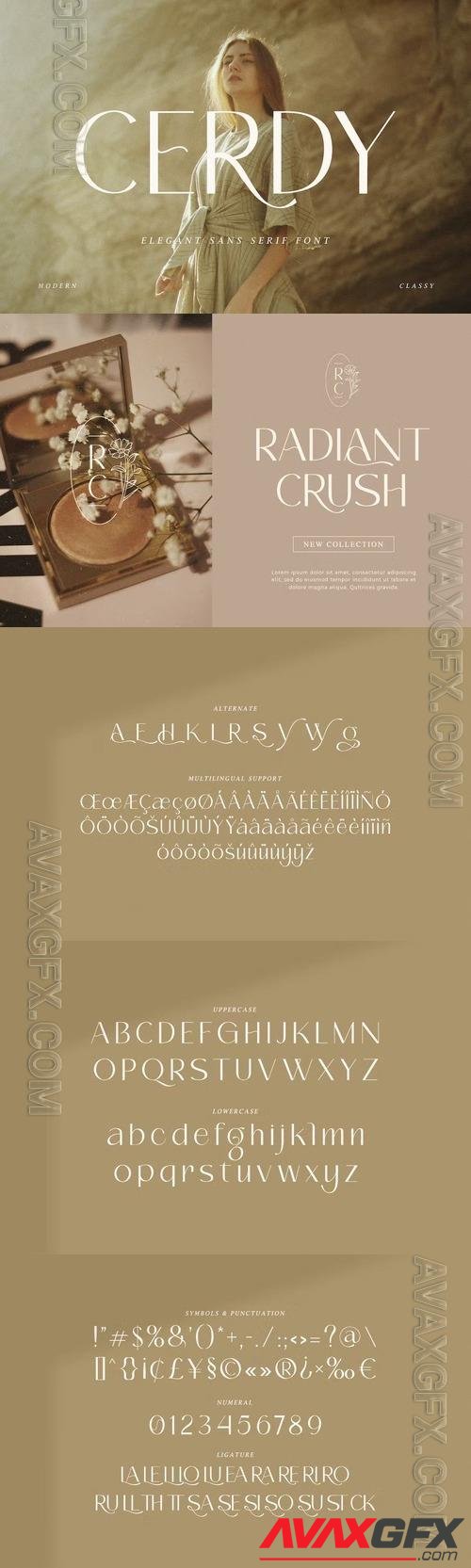 Cerdy - Elegant Sans Serif Font 5XFE7UV