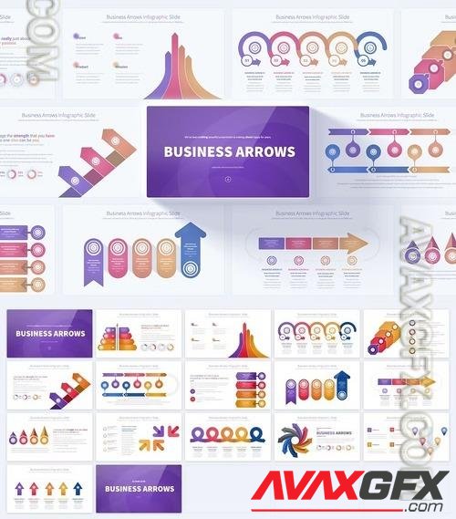 Business Arrows - PowerPoint Infographics Slides 5C7HDZ2