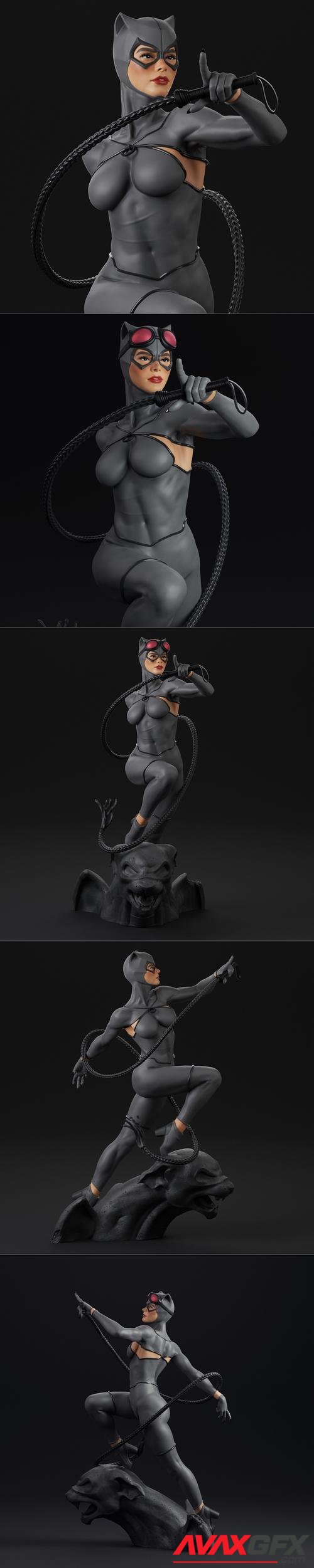 Mulher-Gato, Gargula – 3D Print