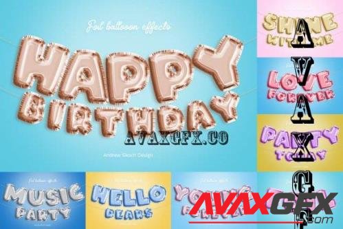 Foil Balloon Text Effects - 10231697