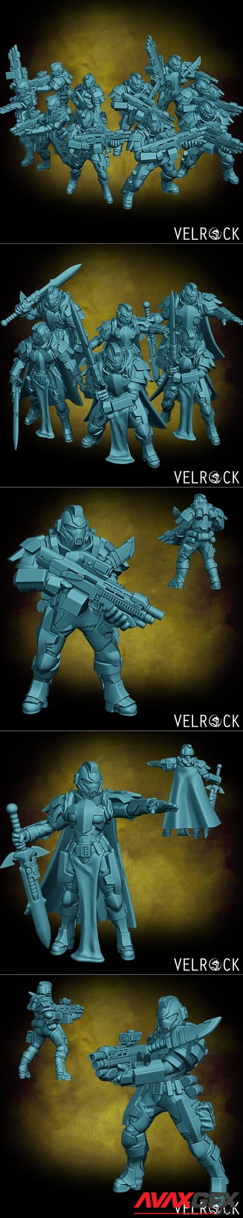 Velrock Art - Tempest Guardsmen Knights Order – 3D Print