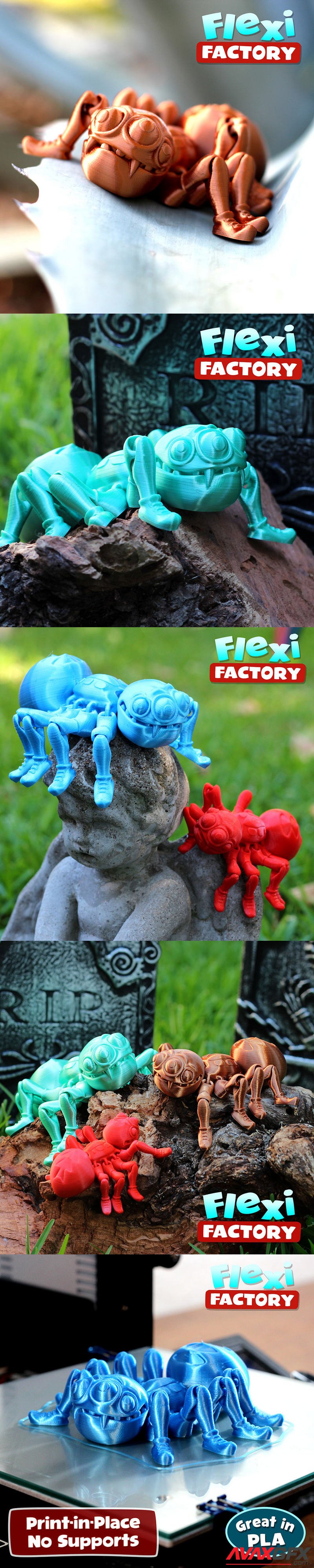 Flexi Spider - 3D Print Model