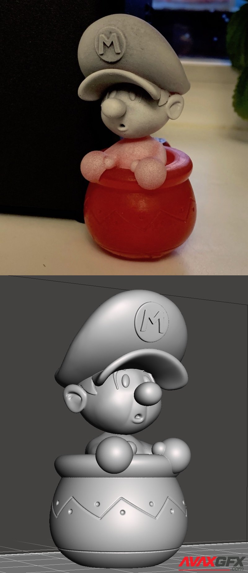 Baby Mario - 3D Print Model