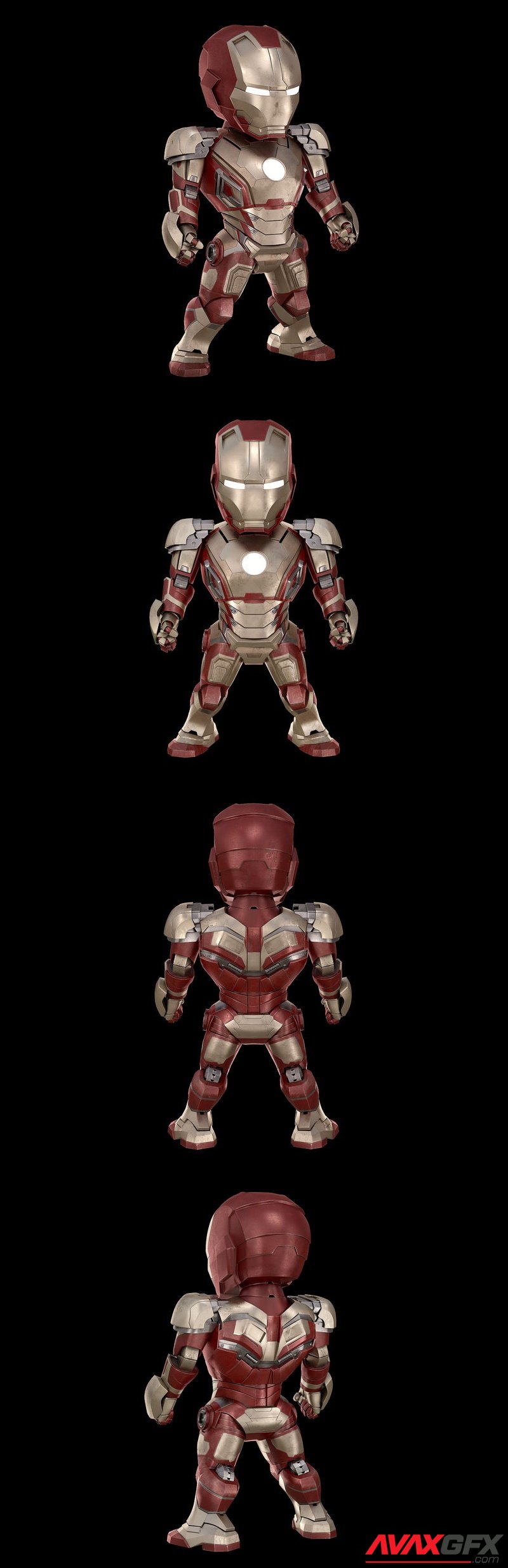 Iron Man Chibi - 3D Print Model