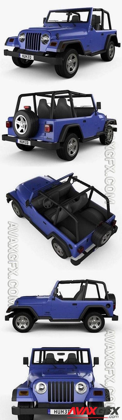 Jeep Wrangler TJ 1997 3D Model