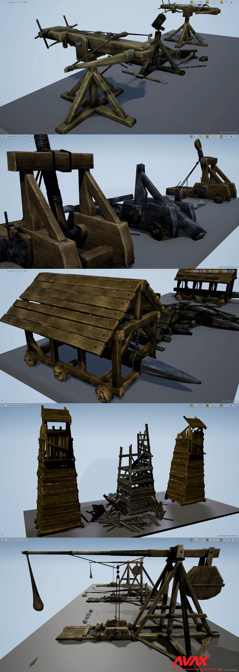 Animated Siege Weapons