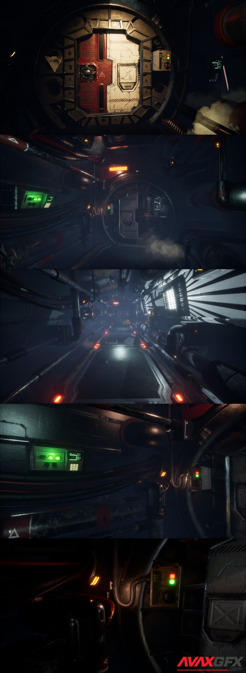 Dark Sci-fi Corridor