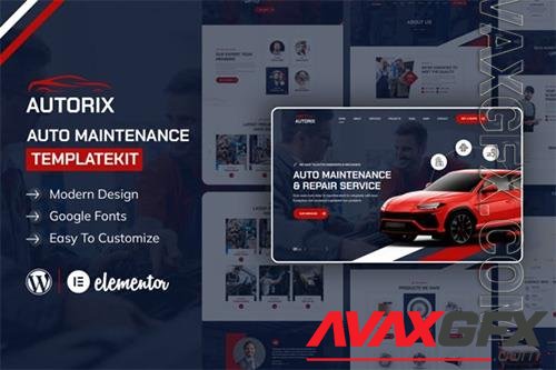 ThemeForest - Autorix - Auto Maintenance Elementor Template Kit -