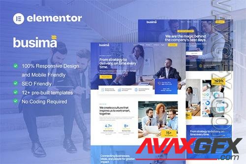 ThemeForest - Busima - Business Consultant Elementor Template Kit - 40052369