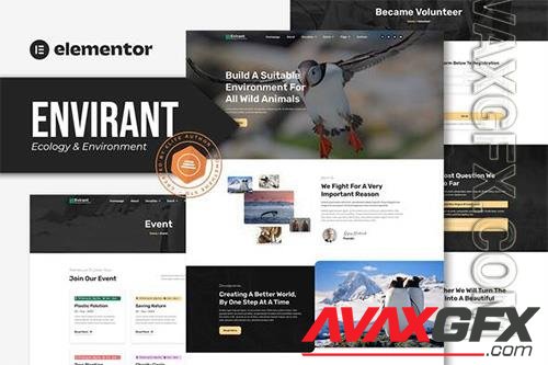 ThemeForest - Envirant - Ecology and Environment Elementor Pro Template Kit - 39891218