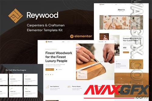 ThemeForest - Reywood - Carpenter & Craftsman Elementor Template Kit - 39865942