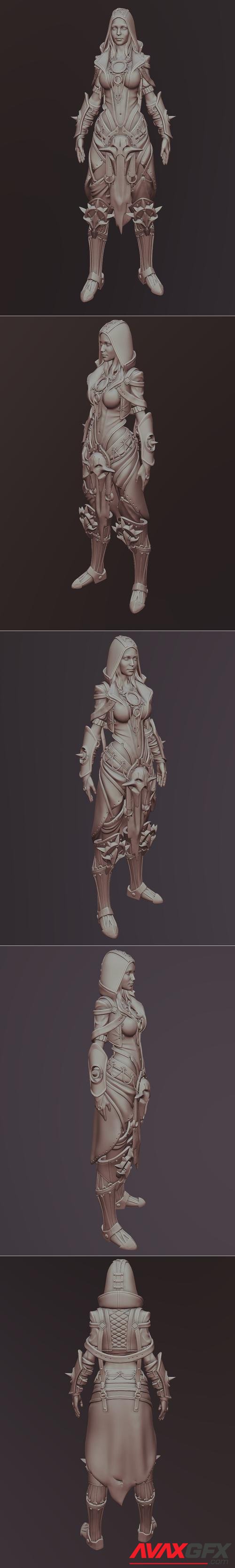 Fantasy Female Character 2 – 3D Print