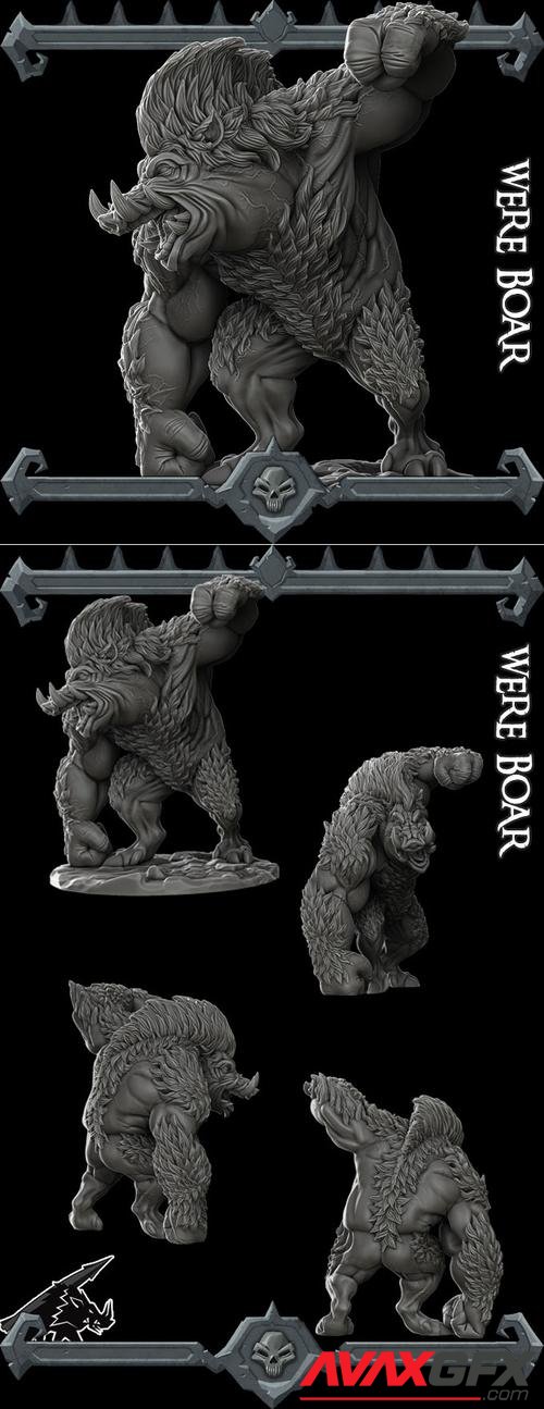 Rocket Pig Games - Were Boar – 3D Print