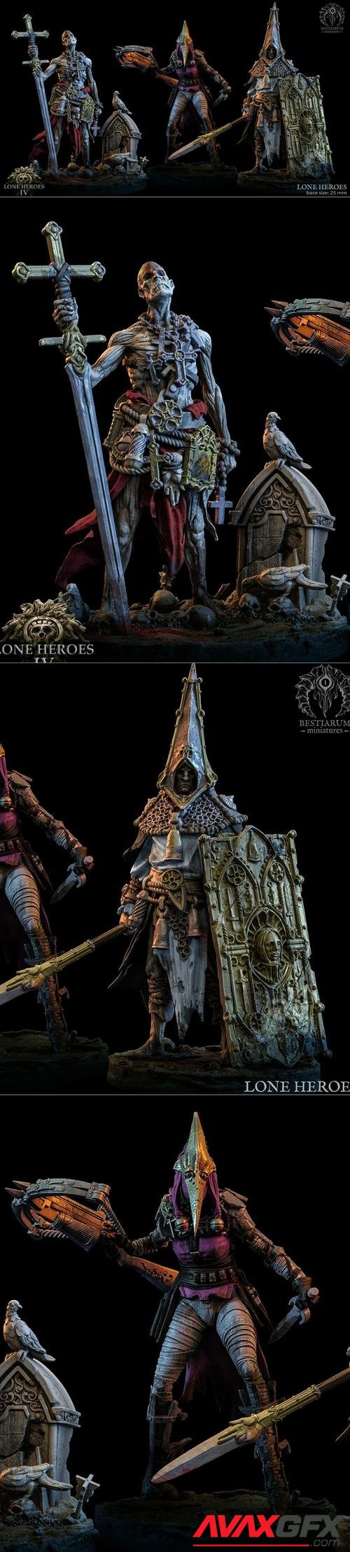 Bestiarum Miniatures - Lone Heroes IV – 3D Print