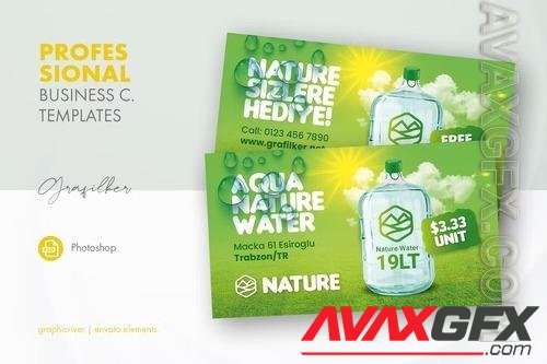 Drinking Water Business Card Templates MXPN2EX