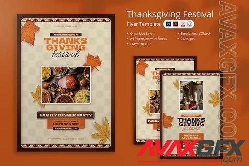 Chital - Thanksgiving Festival Flyer LTYBM29