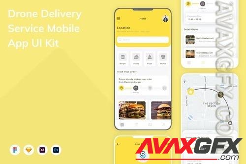 Drone Delivery Service Mobile App UI Kit 3XT3RYR